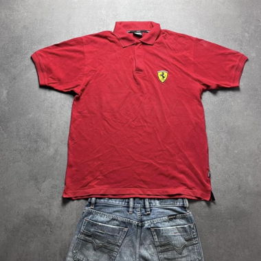 Polo Ferrari Vintage Rosso M
