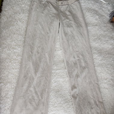 Pantaloni in tessuto beige
