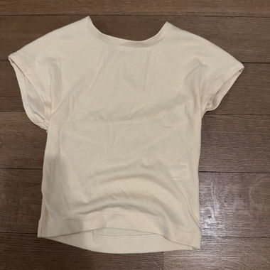 Crop top Zara jaune clair