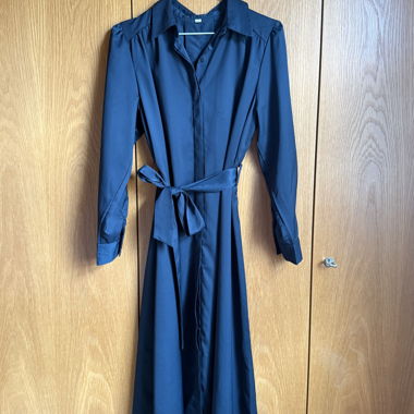 Business-Chemisierkleid in Navy Blau