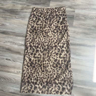 Leopard Print Maxi Skirt