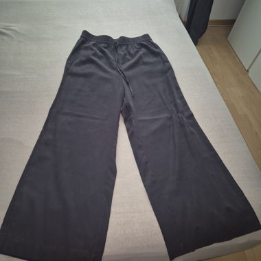 Dark wide casual pants
