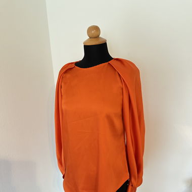 Zara Orange Blouse - Long Sleeve - Size S -