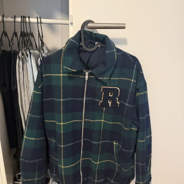 Karierte Reissverschlussjacke