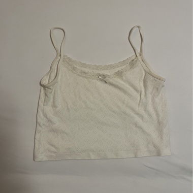 Top Cami in Pizzo Crema