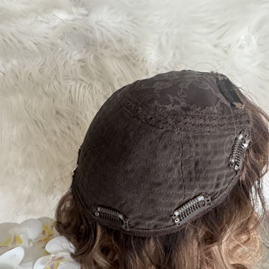 8x8Silkbase Topper en Cheveux Naturels