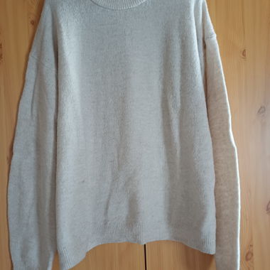 Maglione in maglia beige