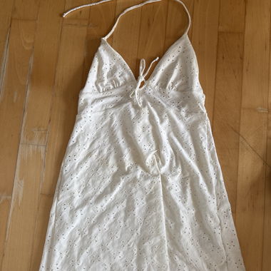 Abito Bianco con Bretelle