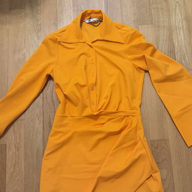 Orange mini dress