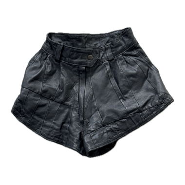 vintage leder-shorts