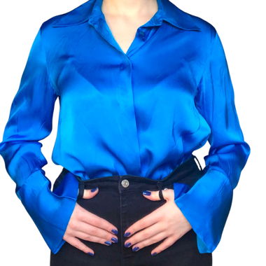 Blusa Massimo Dutti blu
