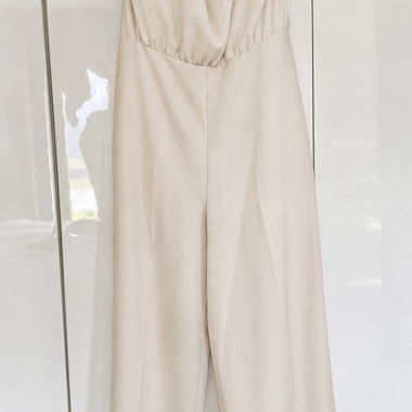 Beiger Zara Jumpsuit Gr. M