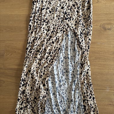Jupe Bershka imprimé léopard avec fente M/38