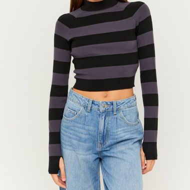 Striped Knit Sweater