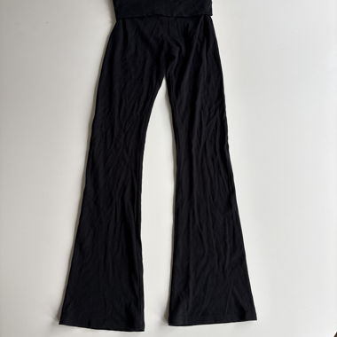 Pantalon évasé noir