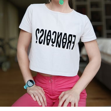 1.2.3. Crop Top in Zart Rosa