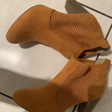 Genuine Leather Summer Ankle Boots Size 38