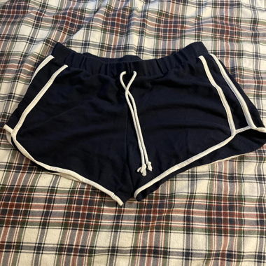 Pantalone corto da jogging blu
