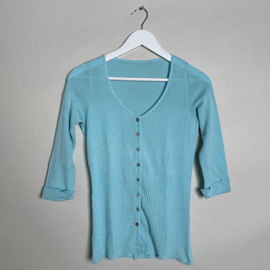 Turquoise button cardigan