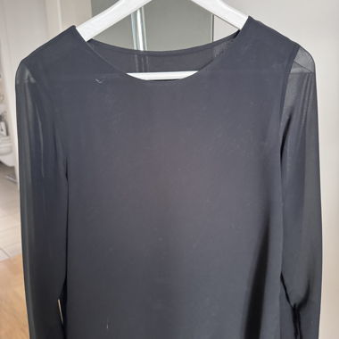Black long-sleeve blouse Bimani 13