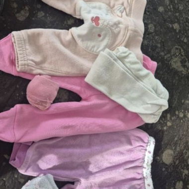 Baby Bodysuit Set Pink