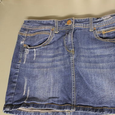 PIMKIE Ribbed Denim Skirt 