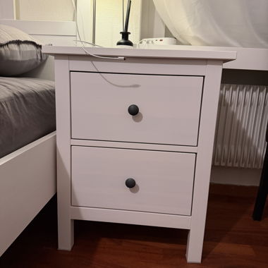 HEMNES Kommode mit 2 Schubladen, 54x66 cm