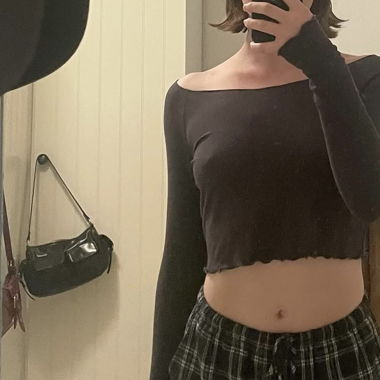 Crop top manche longue 