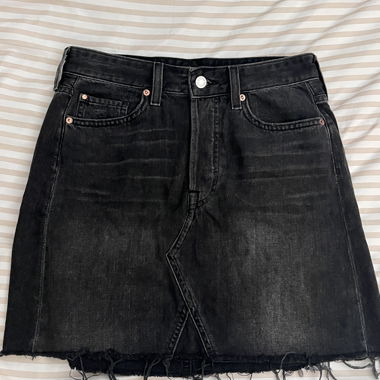 Gonna in jeans nera