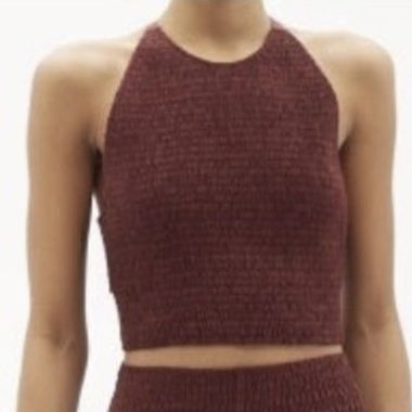 Three Graces gerafftes Crop-Top