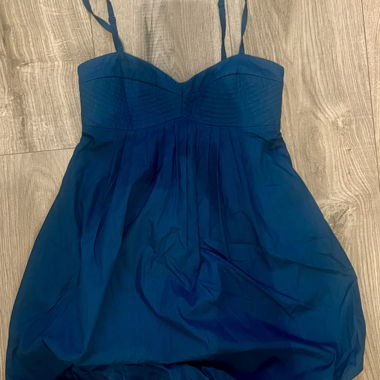 Robe bustier boule bleue Topshop