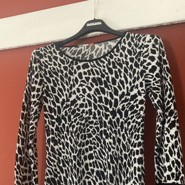 Maglia maculata bianco/nero