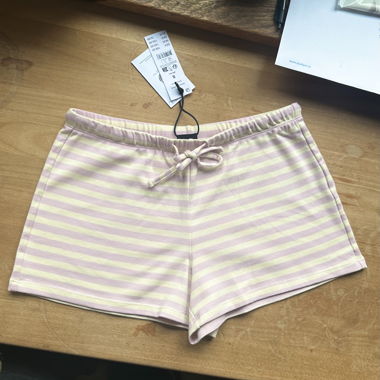 Striped Shorts Pink Butteryellow Gina Tricot