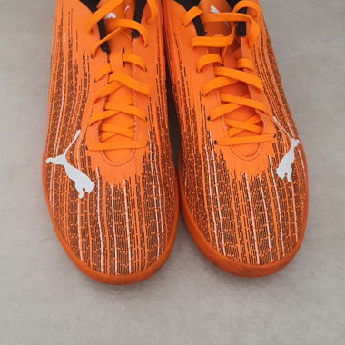 Scarpe da calcio indoor arancioni Puma