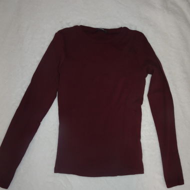 Weinrotes Basic Langarmshirt TALLY WEiJL