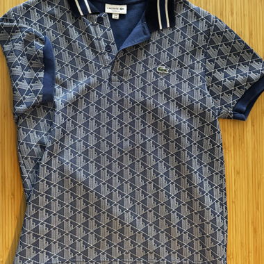 Lacoste patterned polo shirt