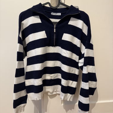 Langarm Zippullover