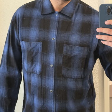 The Kooples Blue Flanell Shirt
