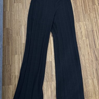 Pantalone largo in maglia nero
