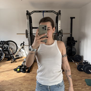Weisses Ripp-Tanktop