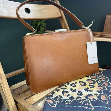 Vintage Brown Leather Handbag