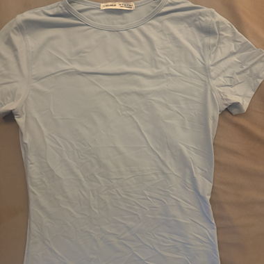 Pale Blue Crop Top Set