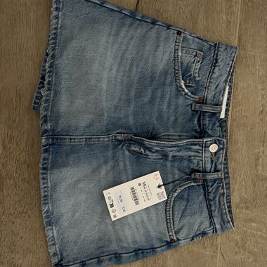 Denim Mini Skirt XS