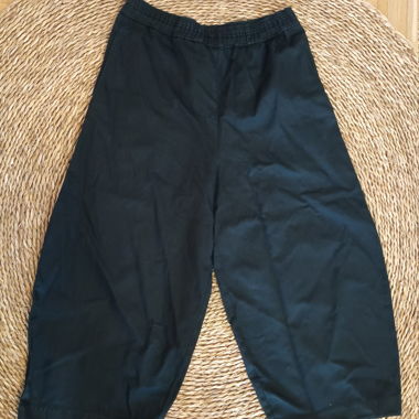 COS black wide-leg pants with linen
