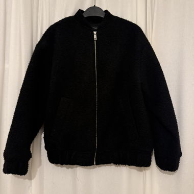 Veste teddy noire Zara