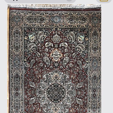 Oriental silk rug 152 x 93cm new