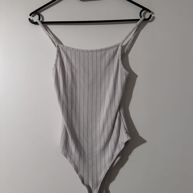 Body côtelé blanc 