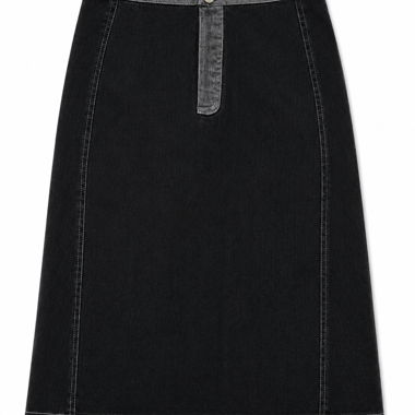 Black Denim Skirt Gr. 44