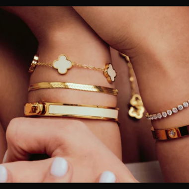 Gold-Colored Clover Bracelet