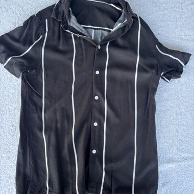 Camicia Bershka nero bianco